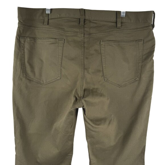 Banana Republic The Traveler Slim Pants Mens 38x34 Green Stretch NWT PT-2609 - Picture 6 of 16